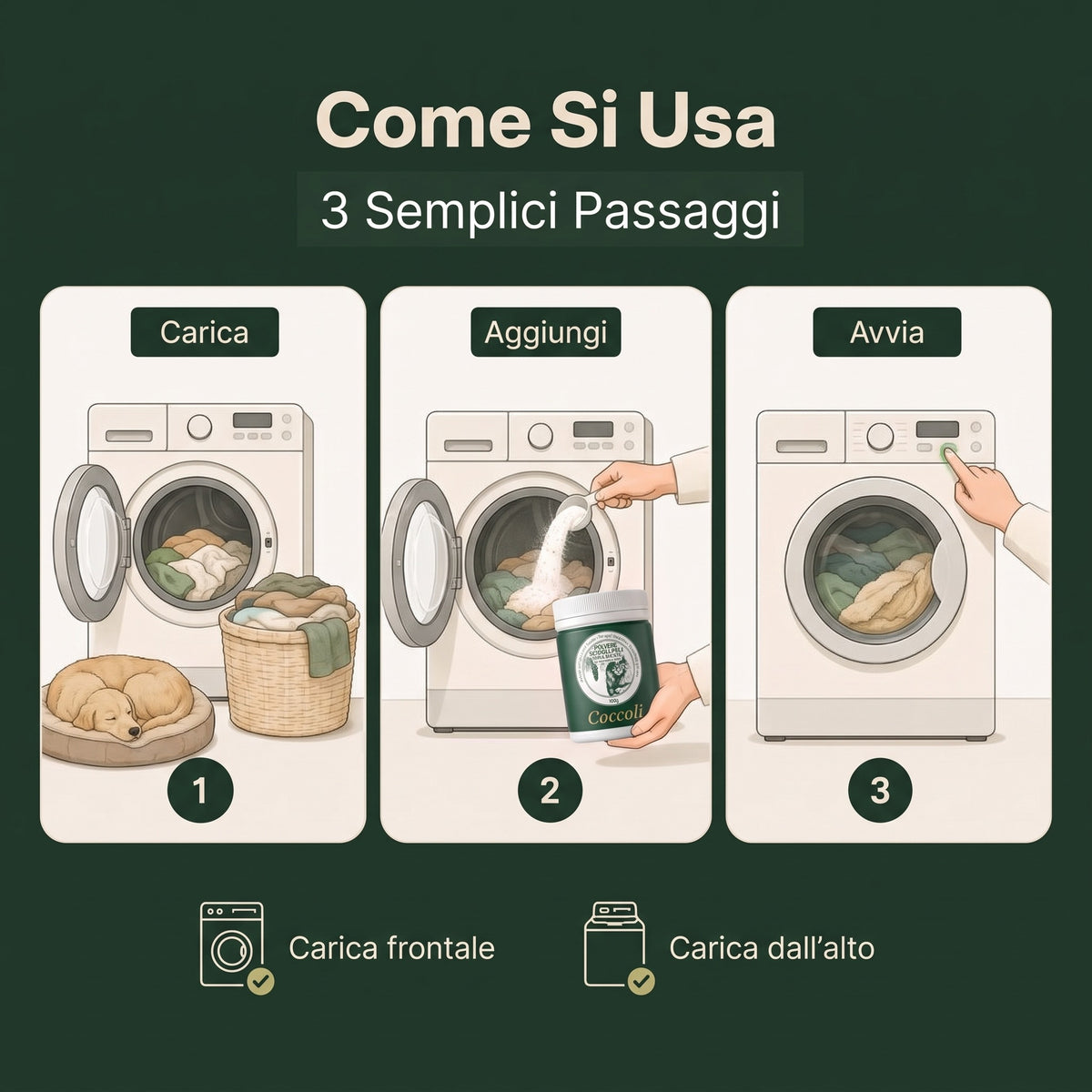 Coccoli - Come si usa in 3 passaggi