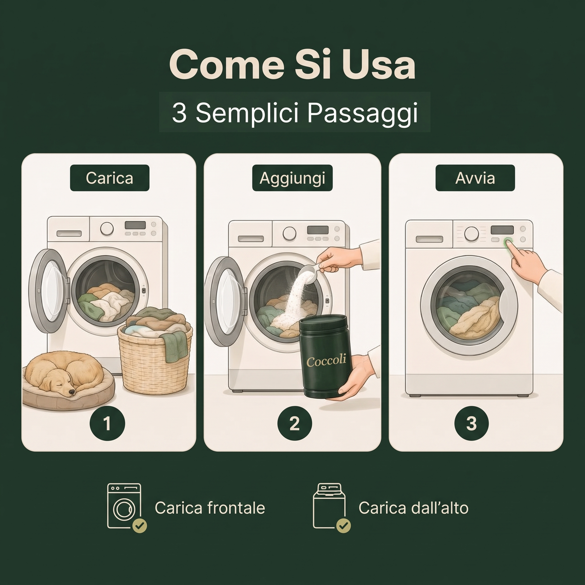 Coccoli - Come si usa in 3 passaggi